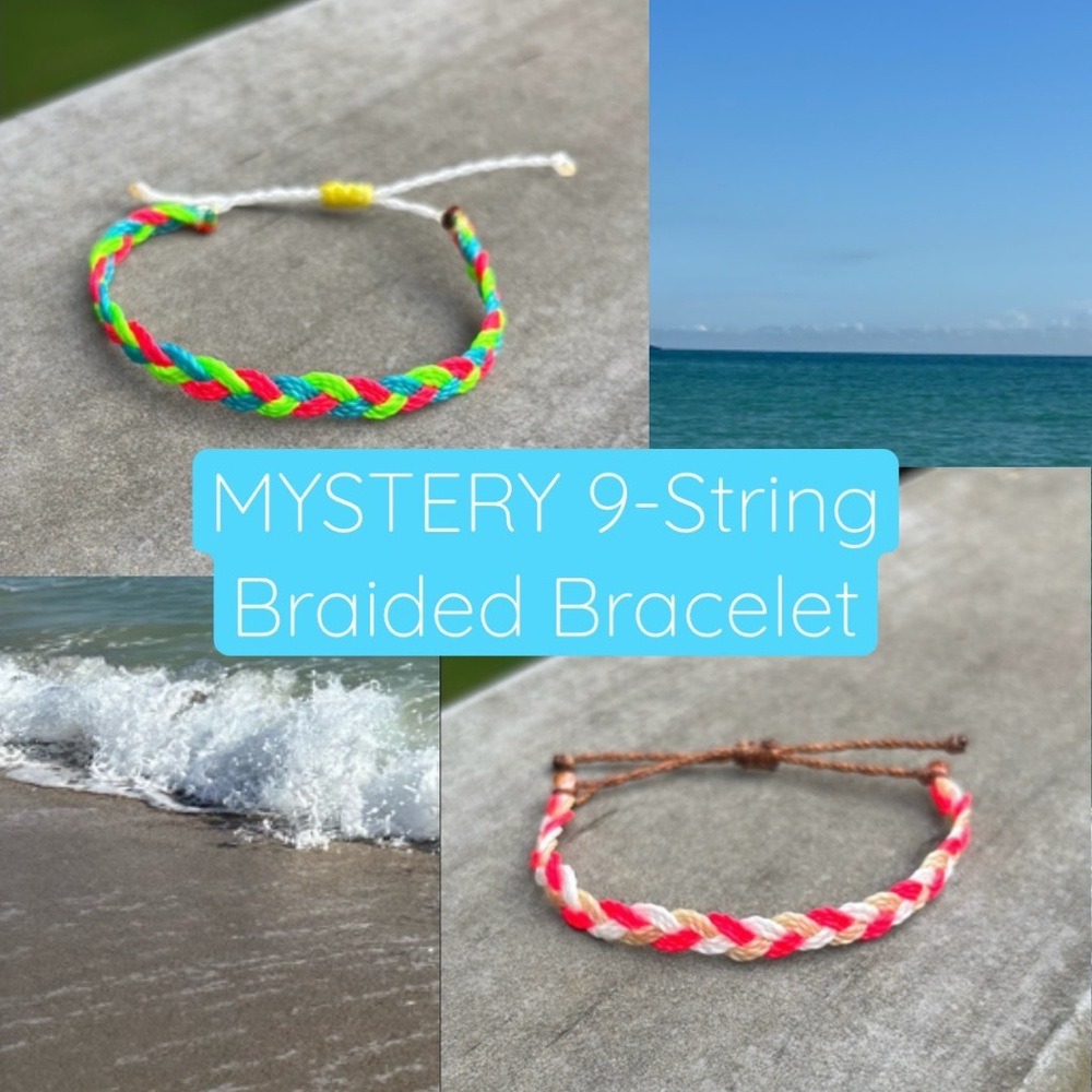 MYSTERY COLORS Adjustable Braided Friendship Waxed Cord Waterproof Bracelet ✨